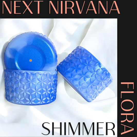 Icy Bloom Shimmer | FLORA | Silicone Tumbler Boot