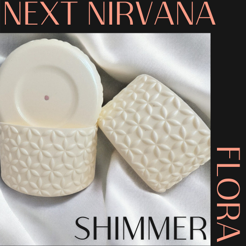 Cream Shimmer | FLORA | Silicone Tumbler Boot
