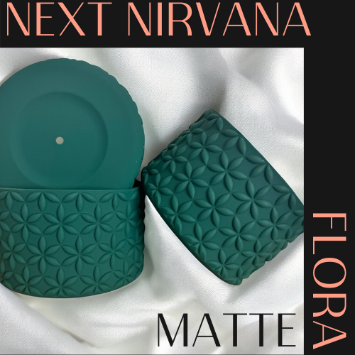 Holly Jolly Green | Matte | FLORA | Silicone Tumbler Boot