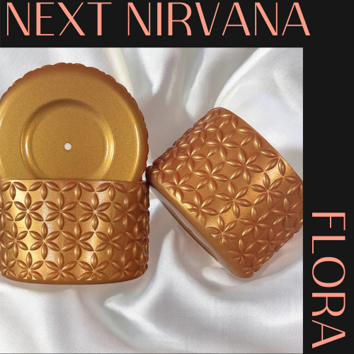 Metallic Gold | FLORA | Silicone Tumbler Boot