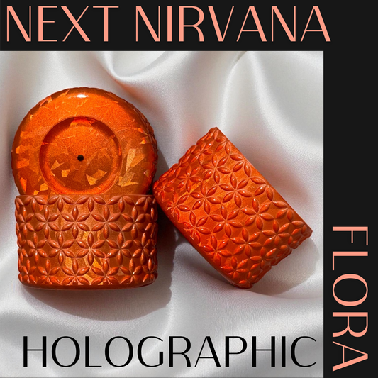Holographic Orange | FLORA | Silicone Tumbler Boot