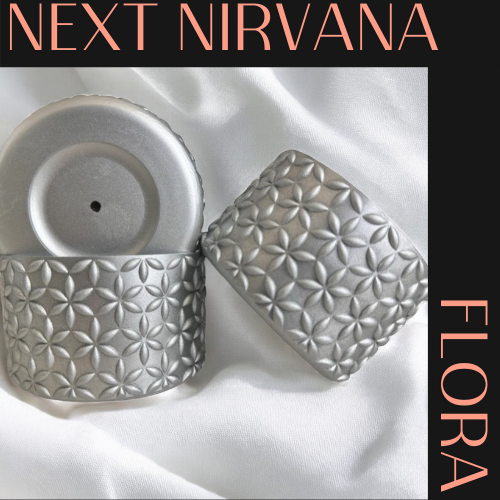 Silver | FLORA | Silicone Tumbler Boot