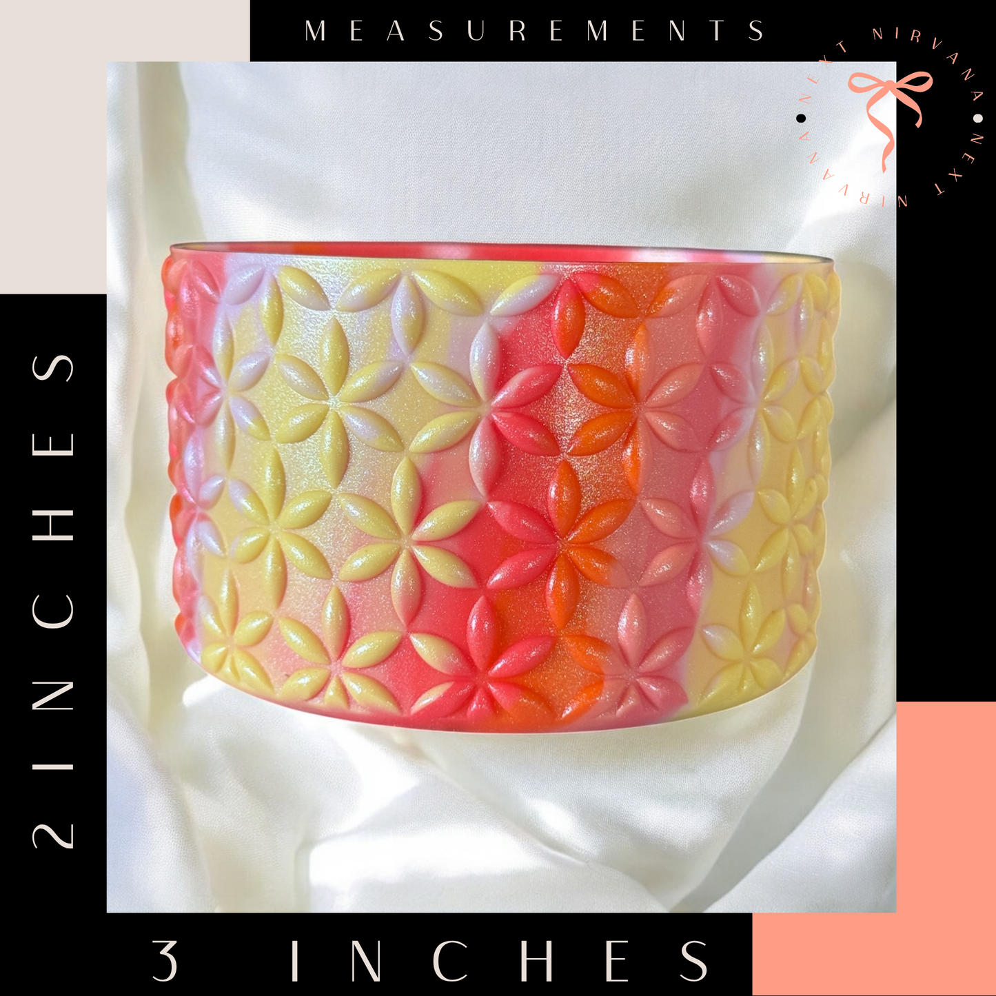 Summer Heat Shimmer | FLORA | Silicone Tumbler Boot