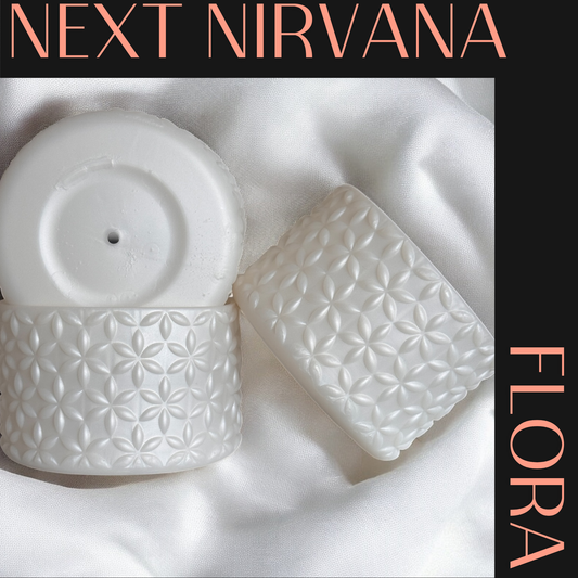 White Pearl | FLORA | Silicone Tumbler Boot