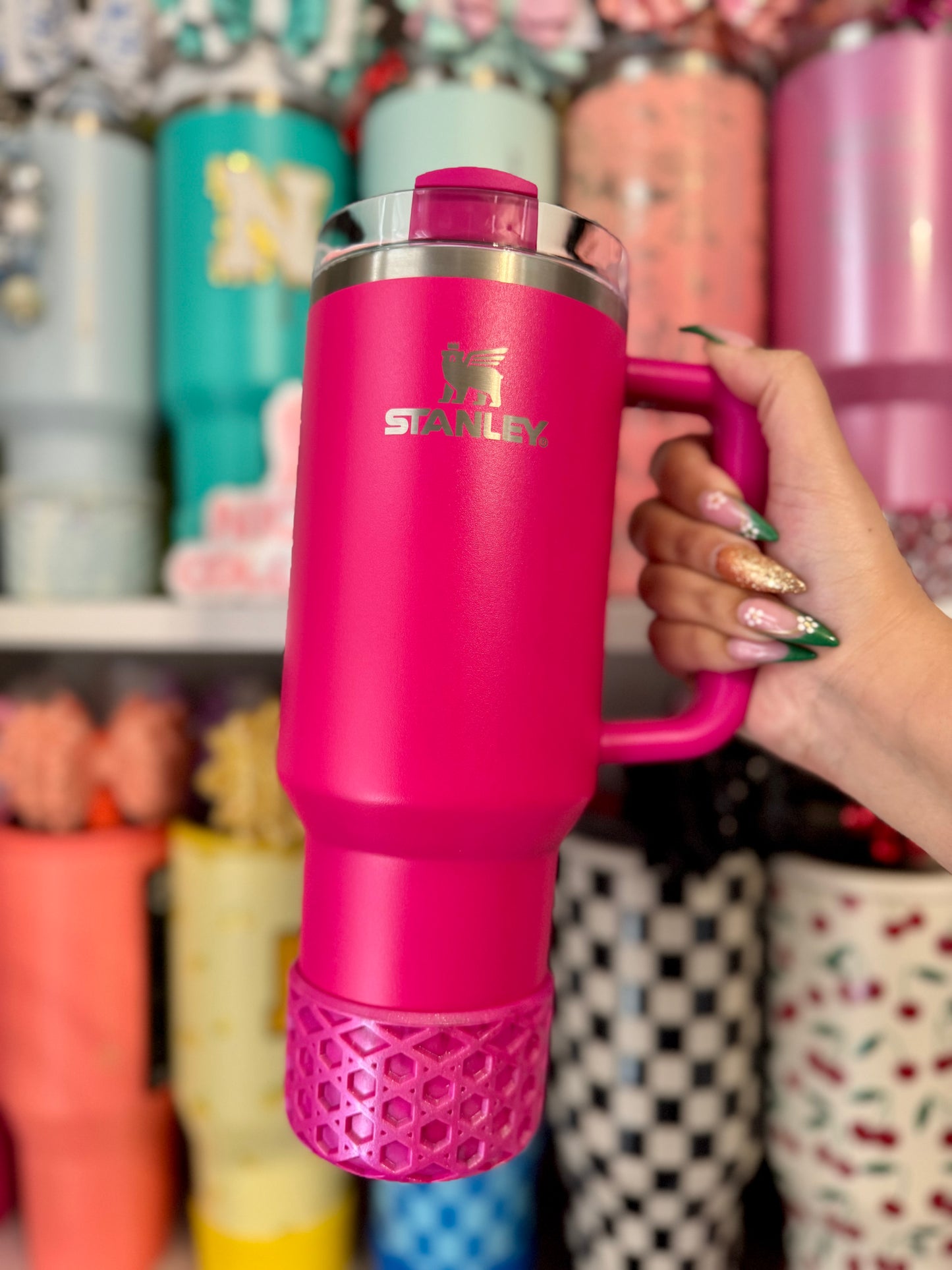 Icon Pink Mix Shimmer Mix | WAFFLE | Silicone Tumbler Boot