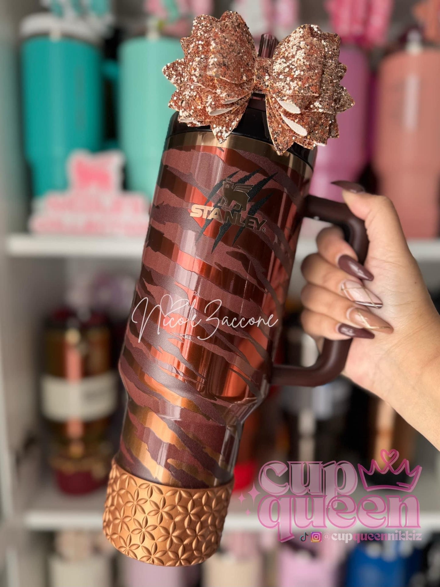 Bronze Magnolia | FLORA | Silicone Tumbler Boot