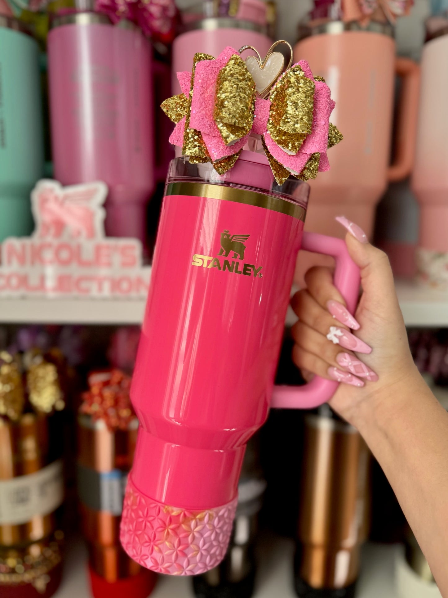 Pink Parade Mix | Flora | Silicone Tumbler Boot
