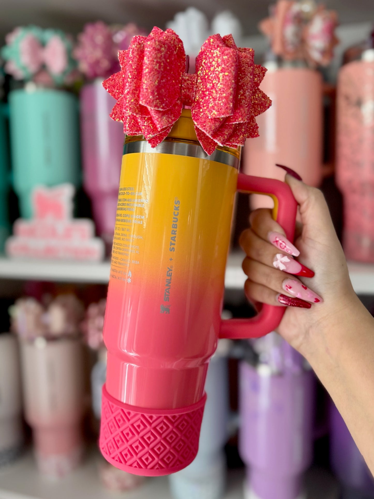 Pink Parade Body Diamonds | Silicone Tumbler Boot