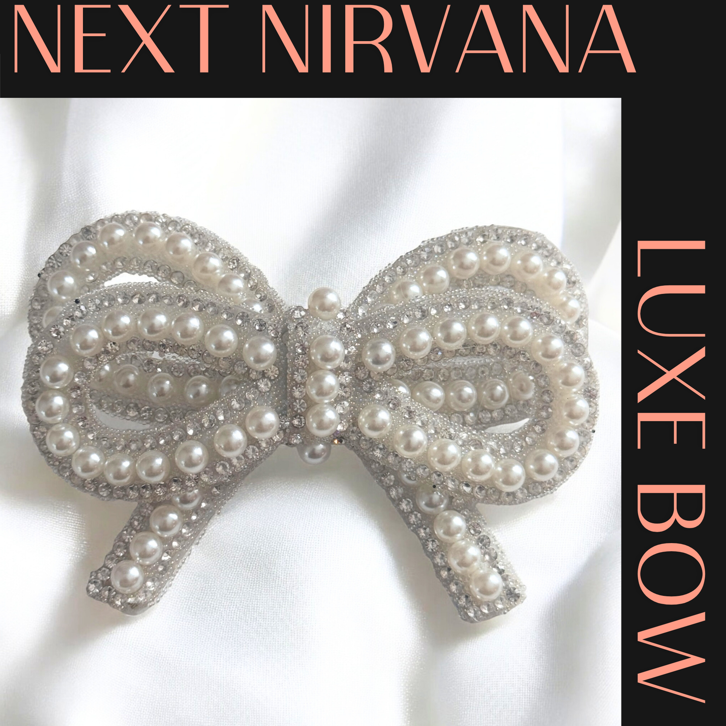White Pearl Bow | Luxe Tumbler Bow