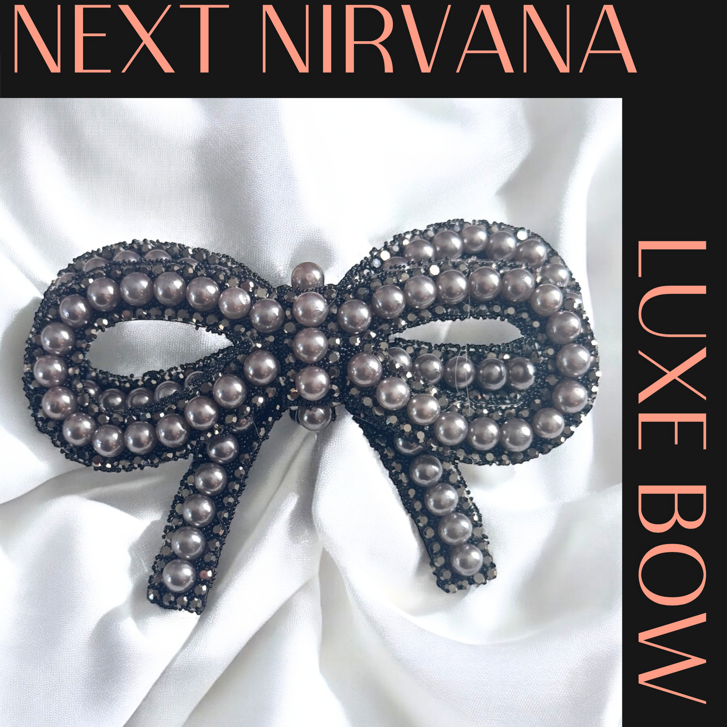 Black Pearl Bow | Luxe Tumbler Bow