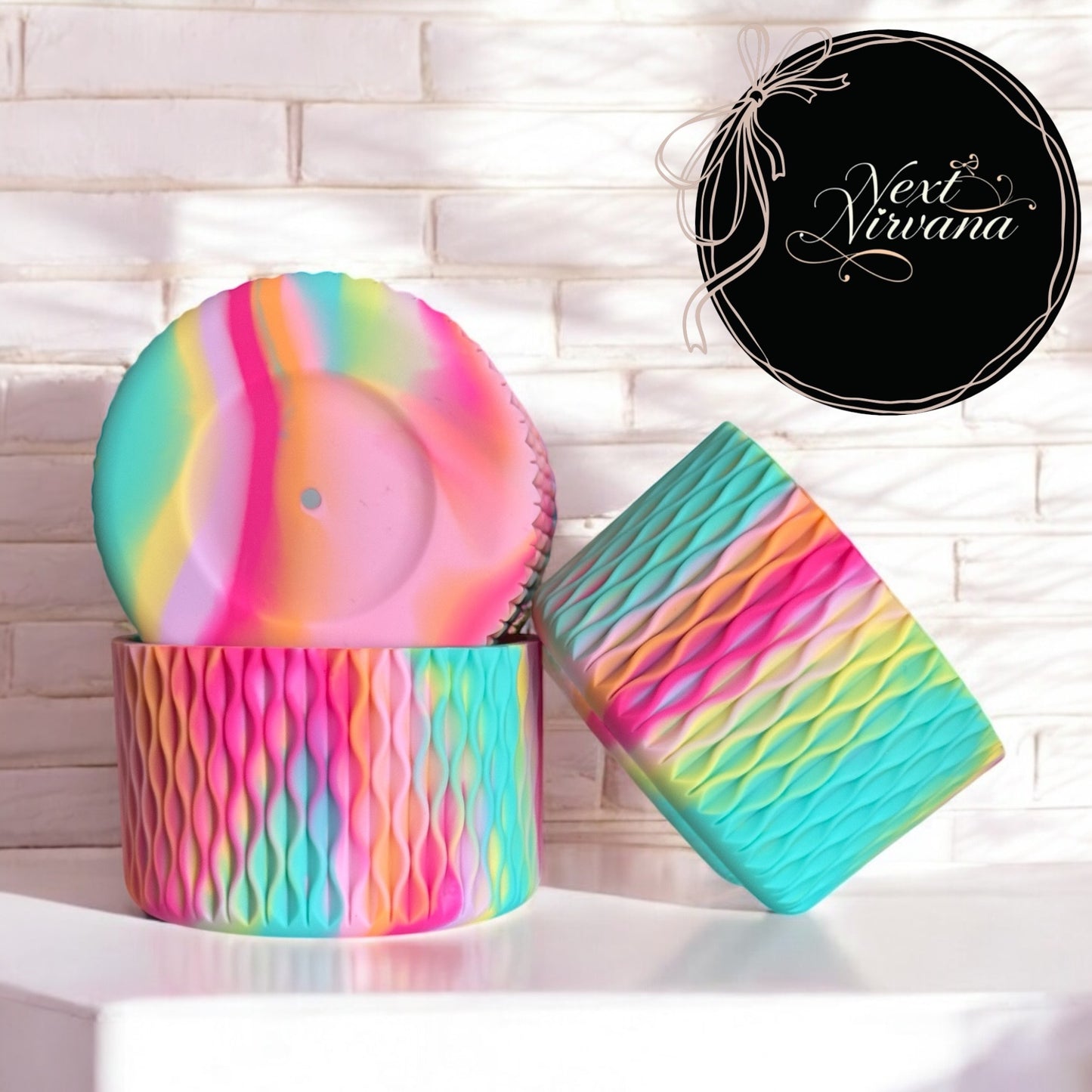 Summer Splash | Waves | Silicone Tumbler Boot