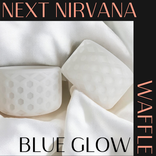 Clear & Blue Glow Waffle | Silicone Tumbler Boot