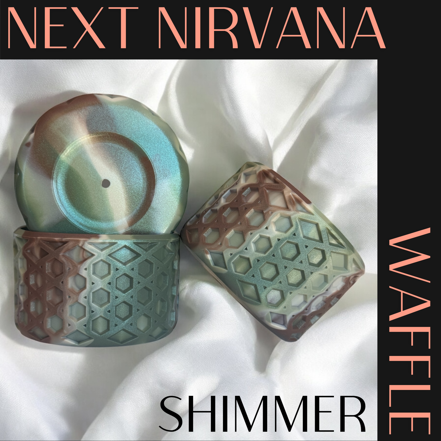 Tactical Drip Shimmer | Camo |WAFFLE | Silicone Tumbler Boot
