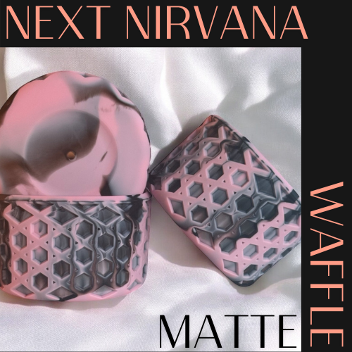 Light Pink & Black | Messi | WAFFLE | Silicone Tumbler Boot