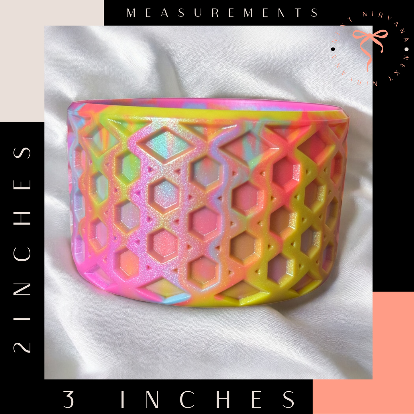 90's Neon Pop | WAFFLE | Silicone Tumbler Boot