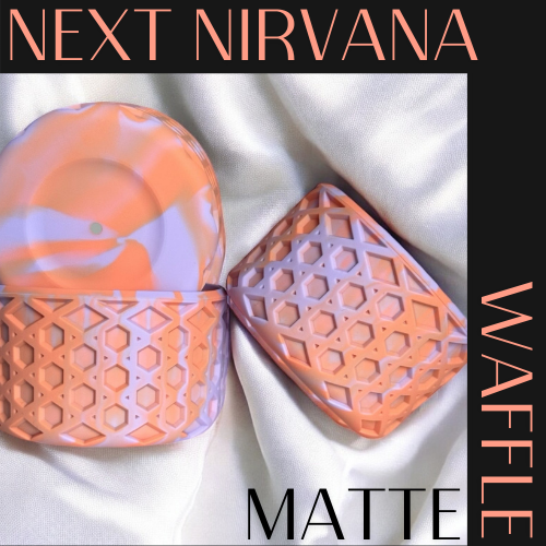 Lavender & Peach | WAFFLE | Silicone Tumbler Boot