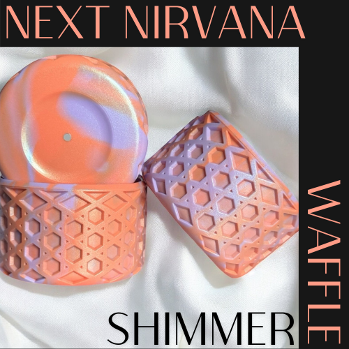 Lavender & Peach | WAFFLE | Silicone Tumbler Boot