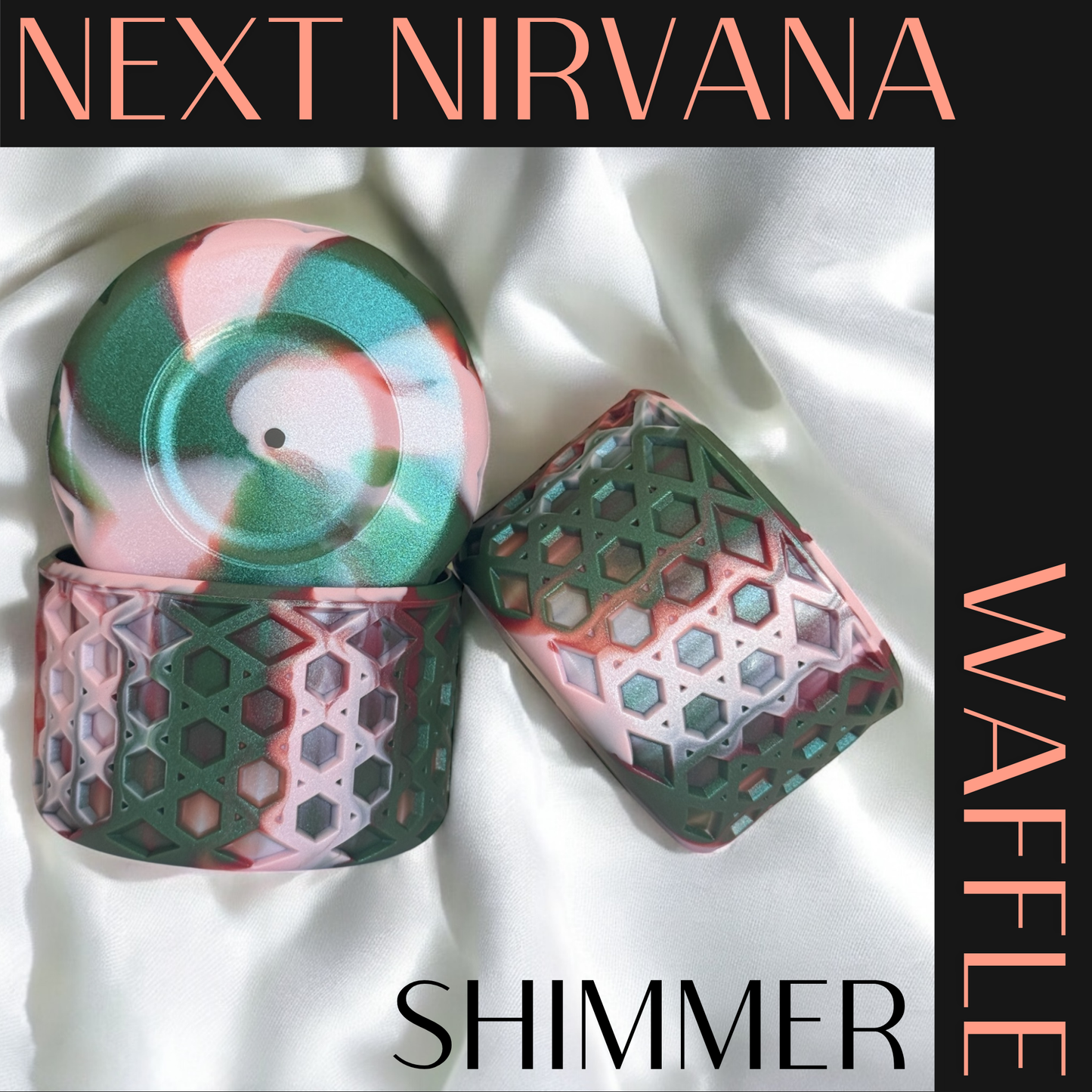 Watermelon Moonshine Shimmer | WAFFLE | Silicone Tumbler Boot