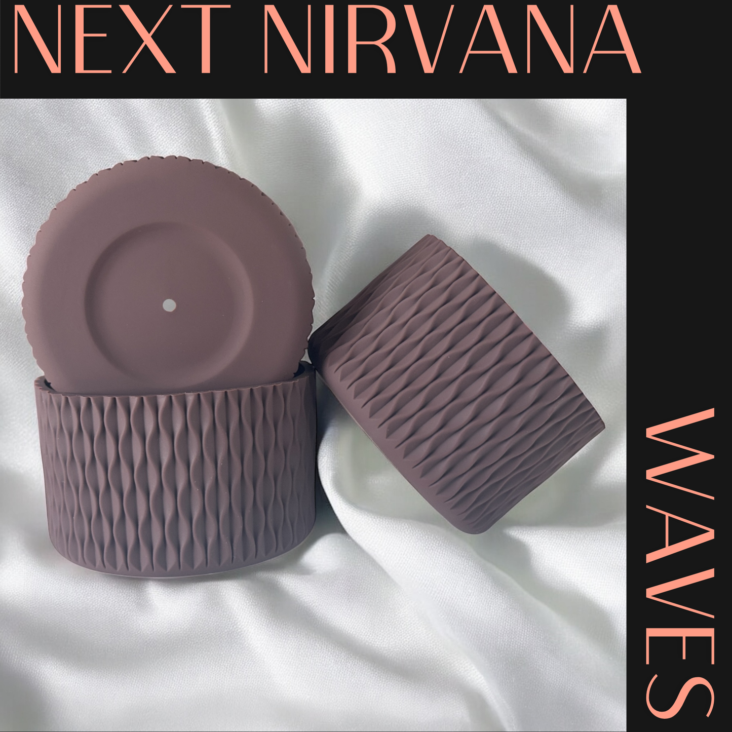 Chocolate | WAVES | Silicone Tumbler Boot