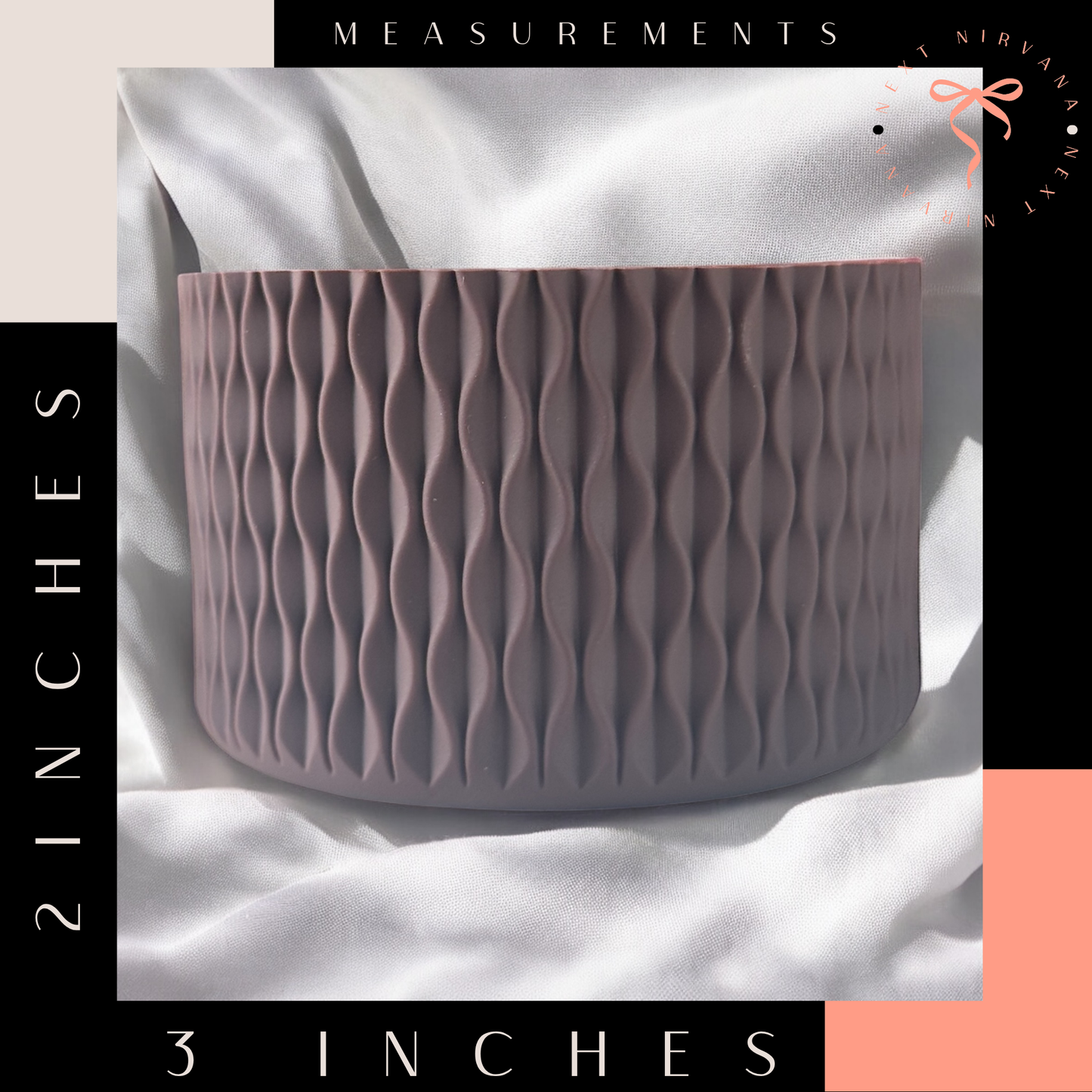 Chocolate | WAVES | Silicone Tumbler Boot