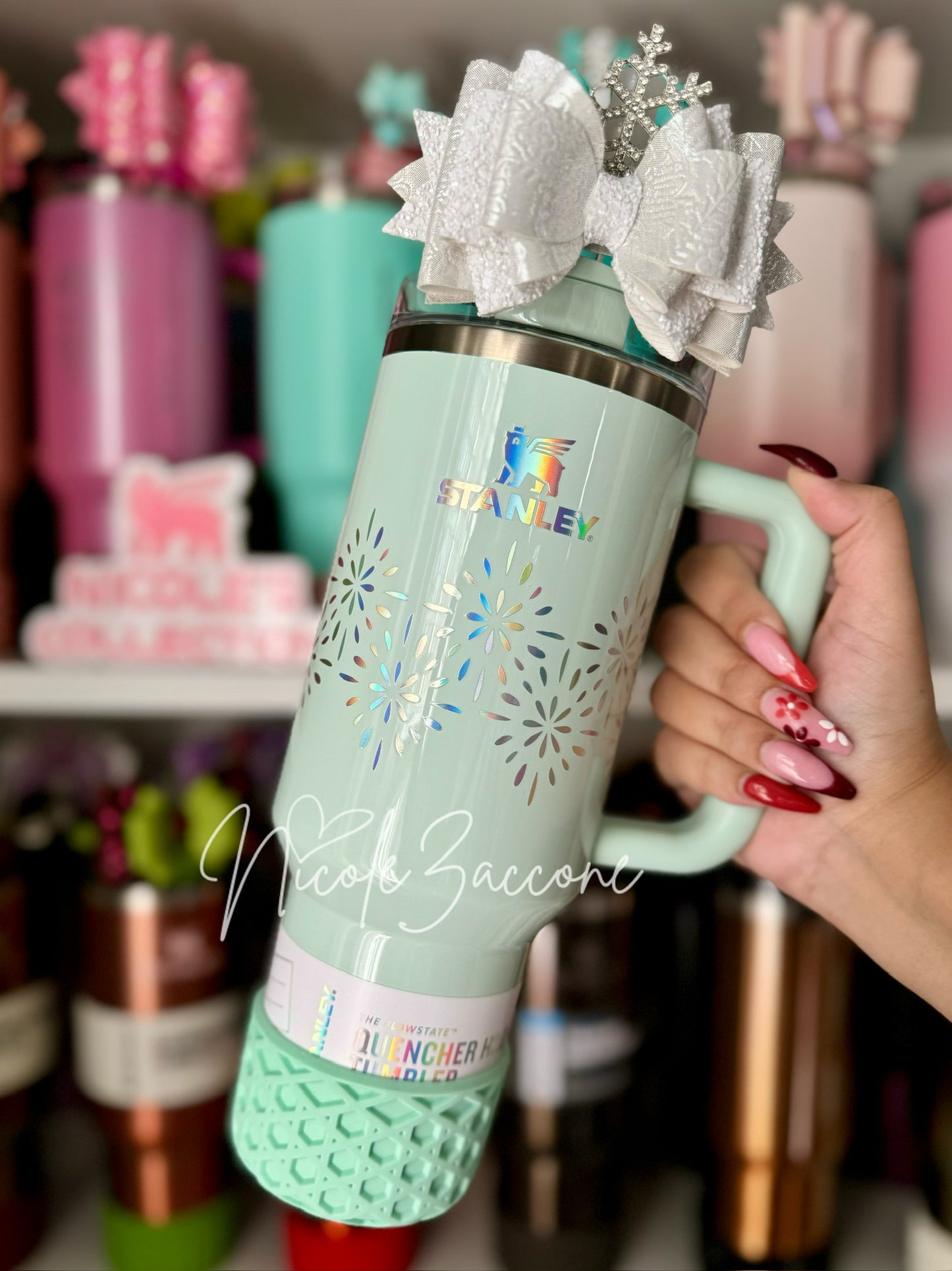 Mint | Waffle | Silicone Tumbler Boot