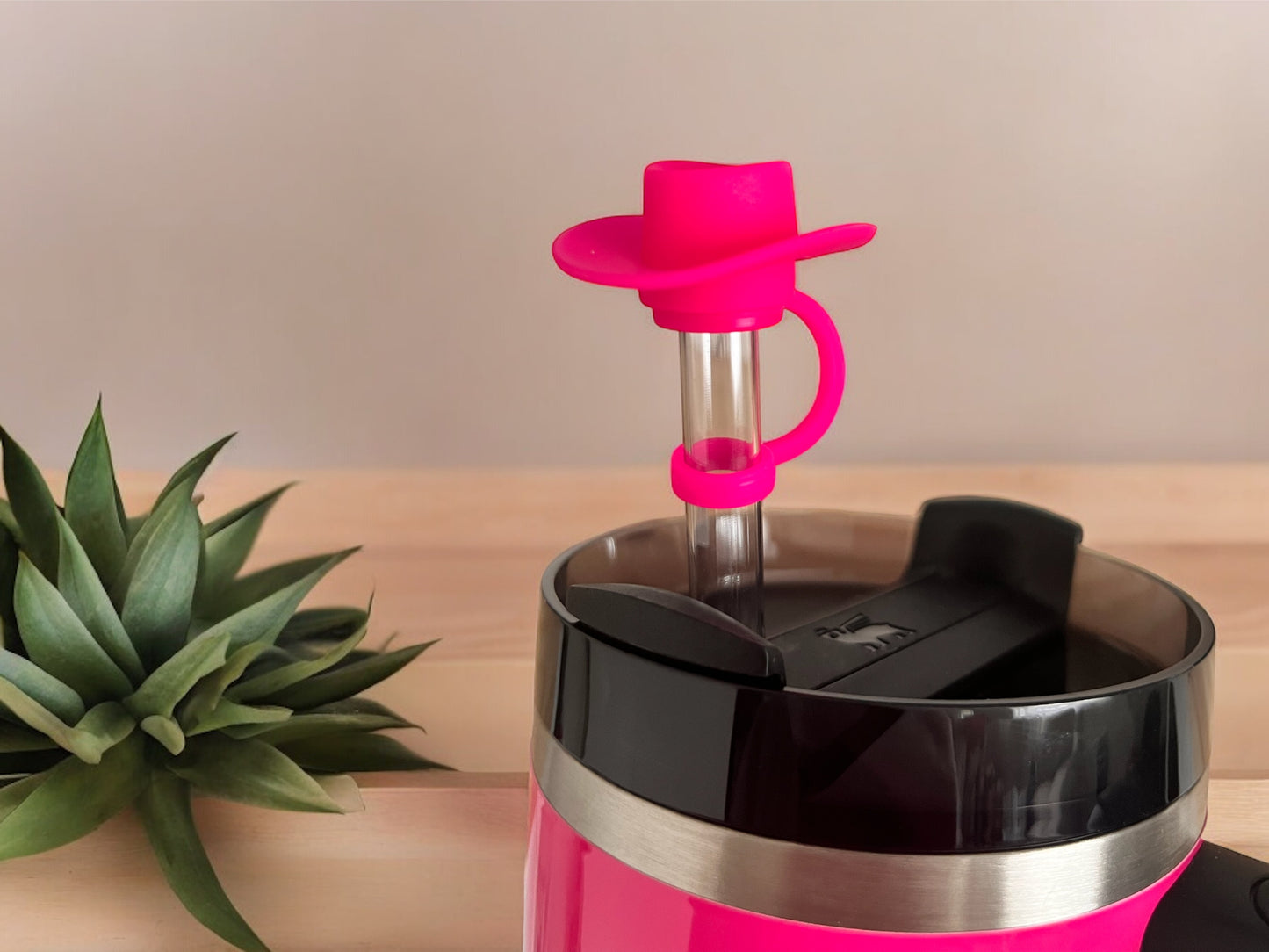 Hot Pink Cowboy Hat  | Straw Topper 10mm