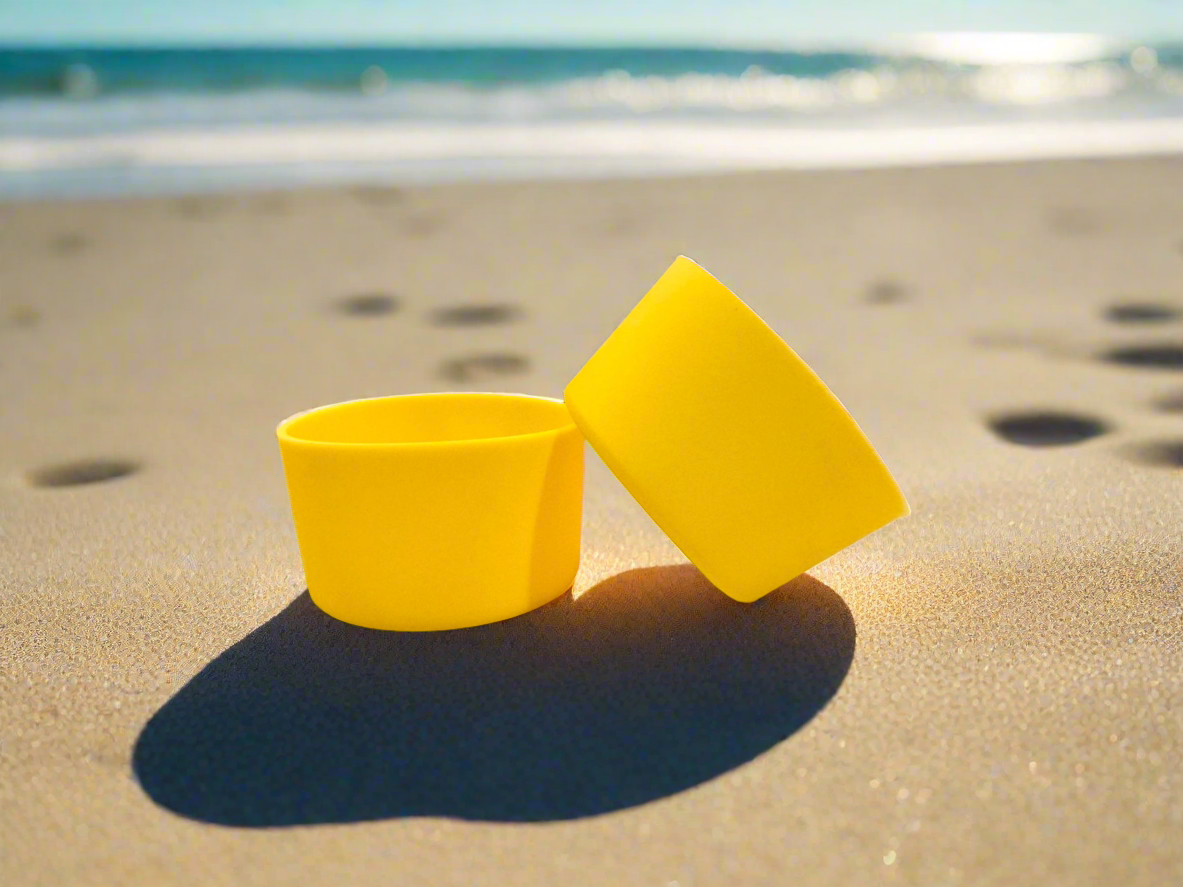 Yellow Solid | 7cm | Small Silicone Tumbler Boot