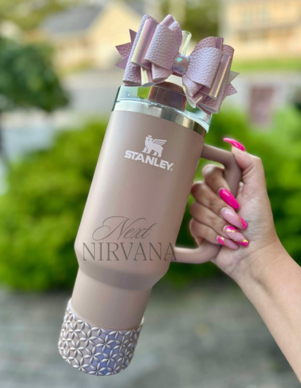 Rose Gold | Flora | Silicone Tumbler Boot