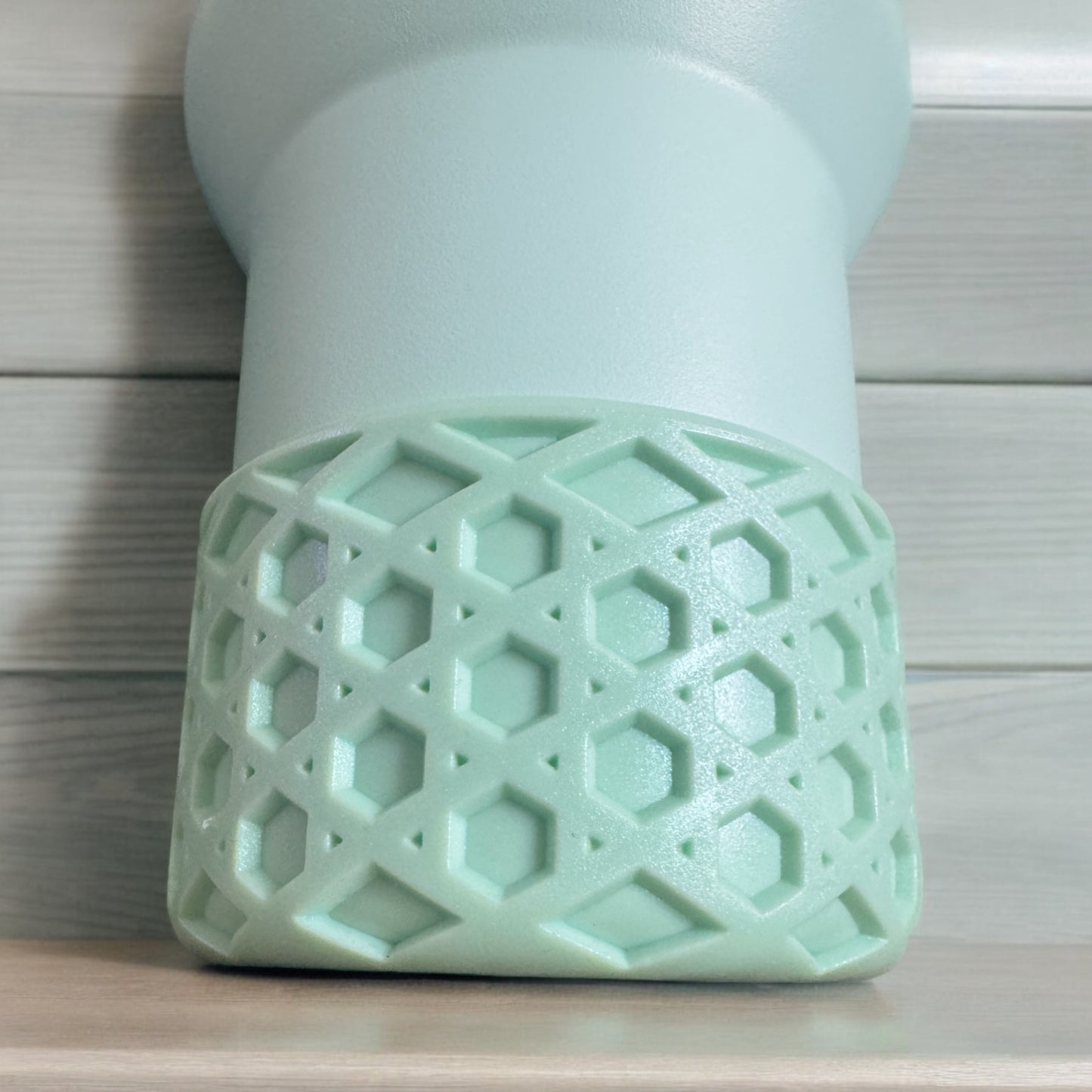 Mint Shimmer Waffle | Silicone Tumbler Boot