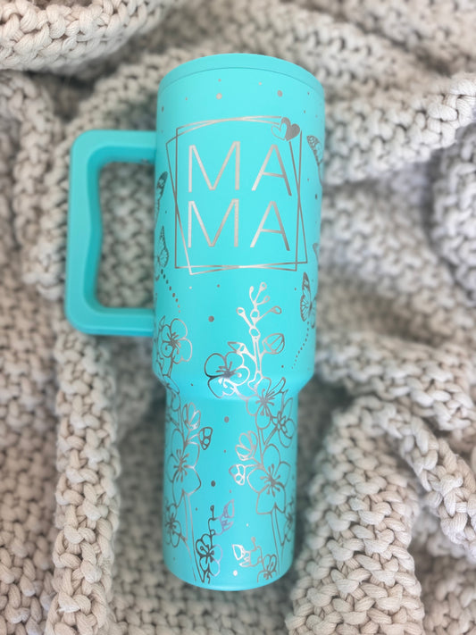 Engraved Tumbler - Butterfly Mama