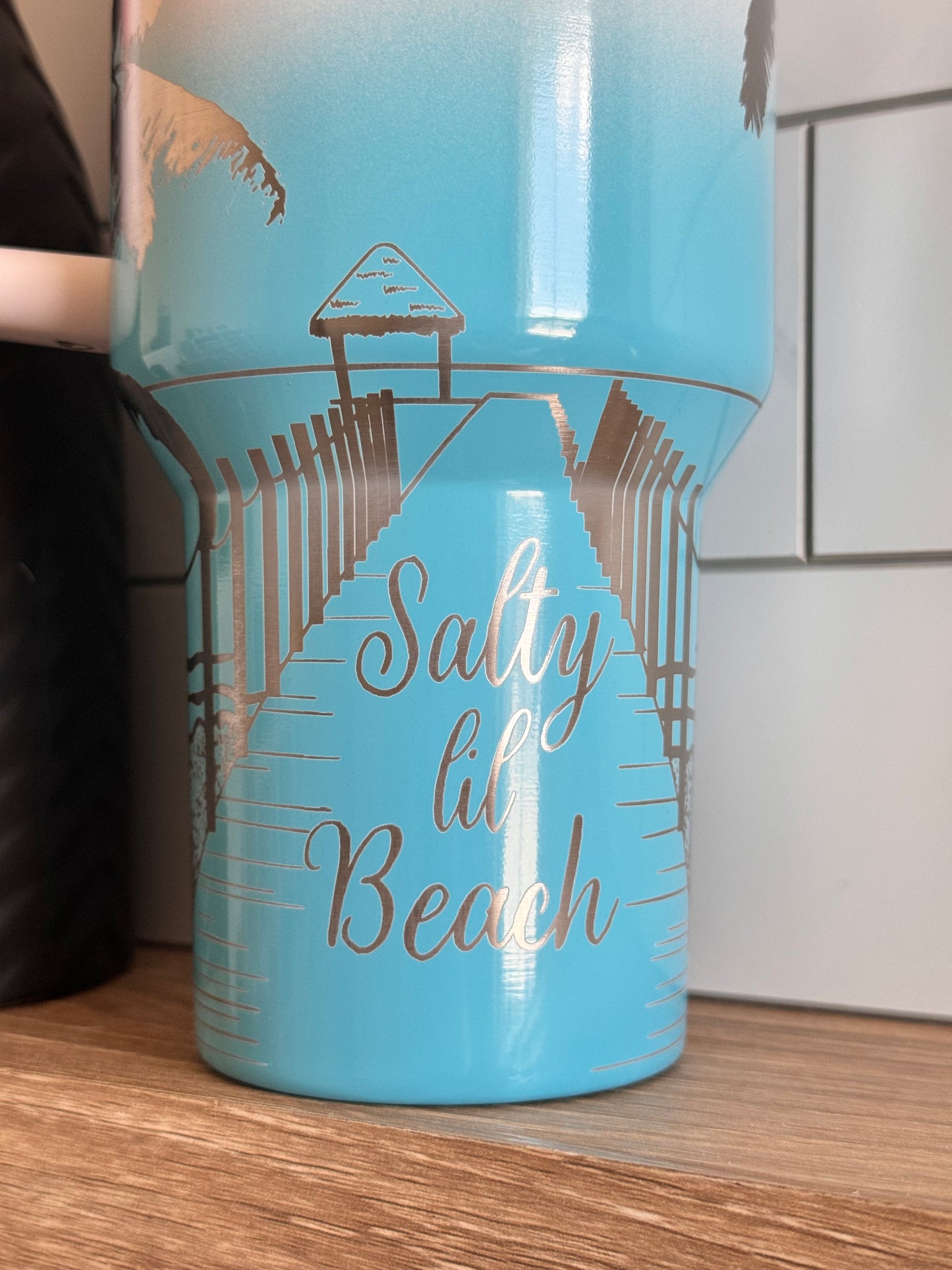 Engraved Tumbler - Salty Beach