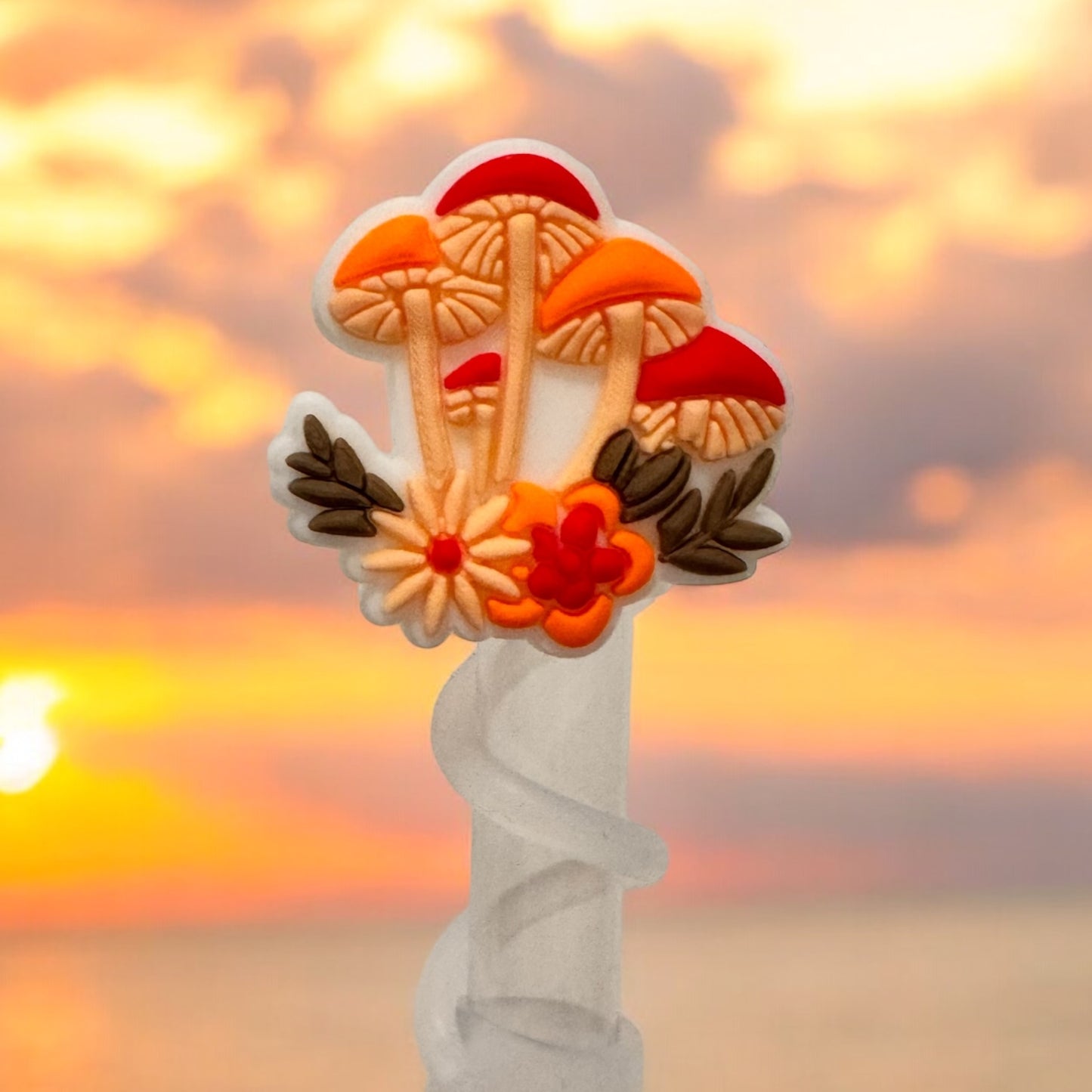 Floral Mushrooms | Straw Topper 10mm