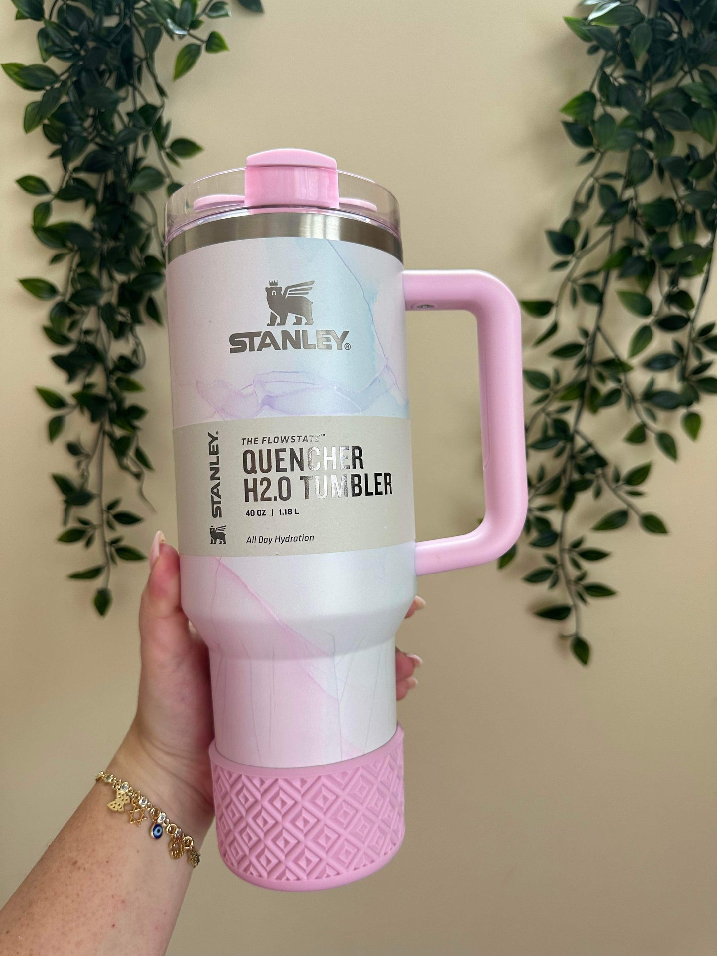 Pink Tulle  Diamonds | Silicone Tumbler Boot