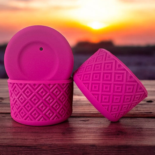 Fuchsia Body Diamonds | Silicone Tumbler Boot