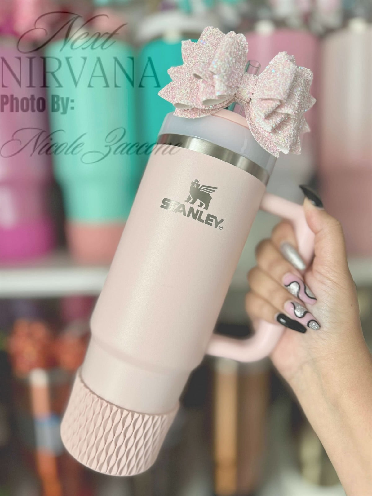 Bloom Pink Waves | Silicone Tumbler Boot