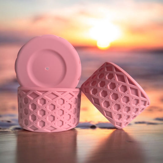 Antique Pink | Waffle | Silicone Tumbler Boot