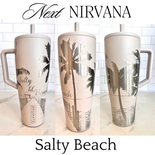 Engraved Tumbler - Salty Beach