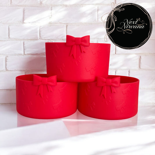 Red Bow  | Silicone Tumbler Boot