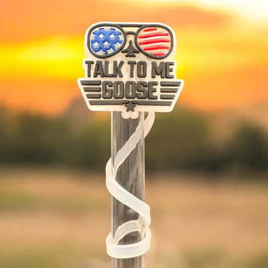 Talk To Me Goose | Straw Topper 10mm