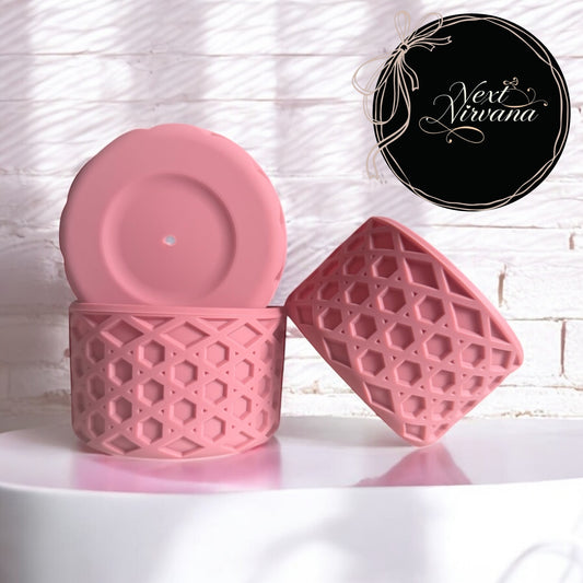 Antique Pink | Waffle | Silicone Tumbler Boot