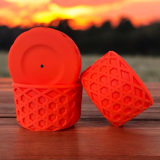 Tigerlily Orange | Waffle | Silicone Tumbler Boot