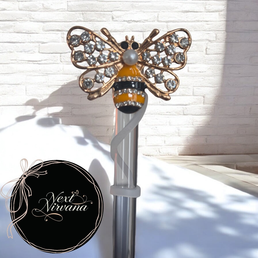 Honey Bee | Deluxe Straw Topper | 10mm