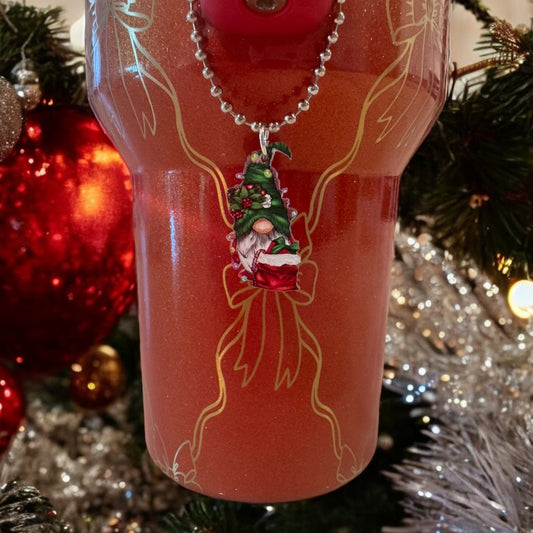 Little Christmas Gnome | Acrylic Tumbler Charm