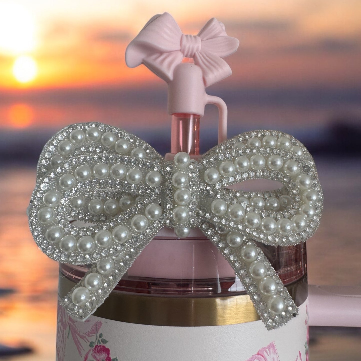 Bow & Pearls | Luxe Tumbler Bow