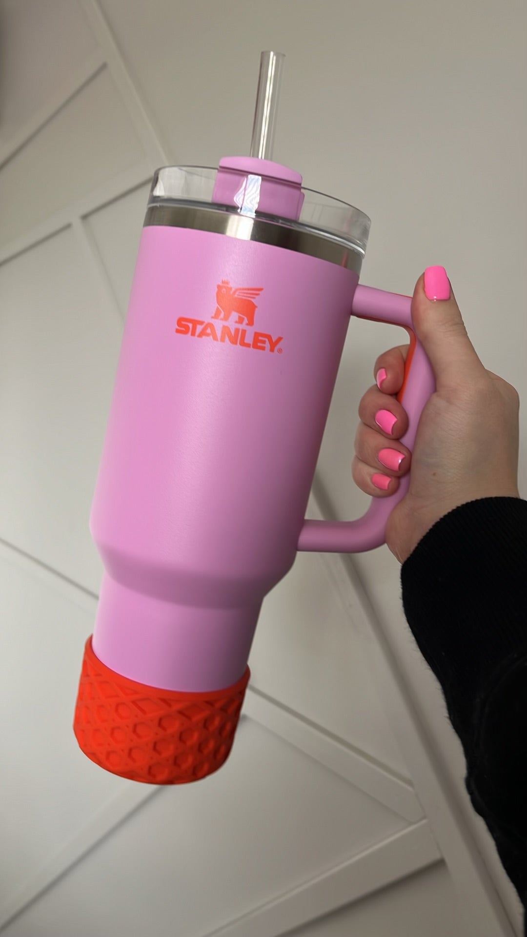 Tigerlily Waffle | Silicone Tumbler Boot
