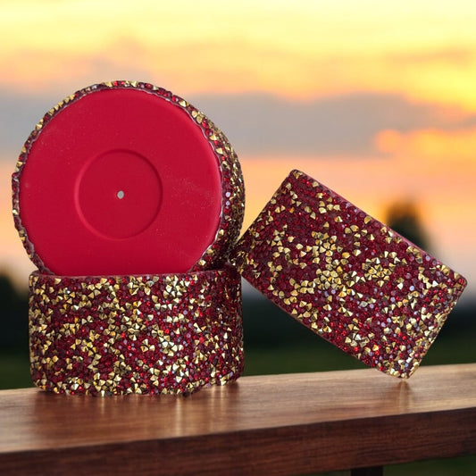 Scarlet & Gold Gemstone | Silicone Tumbler Boot