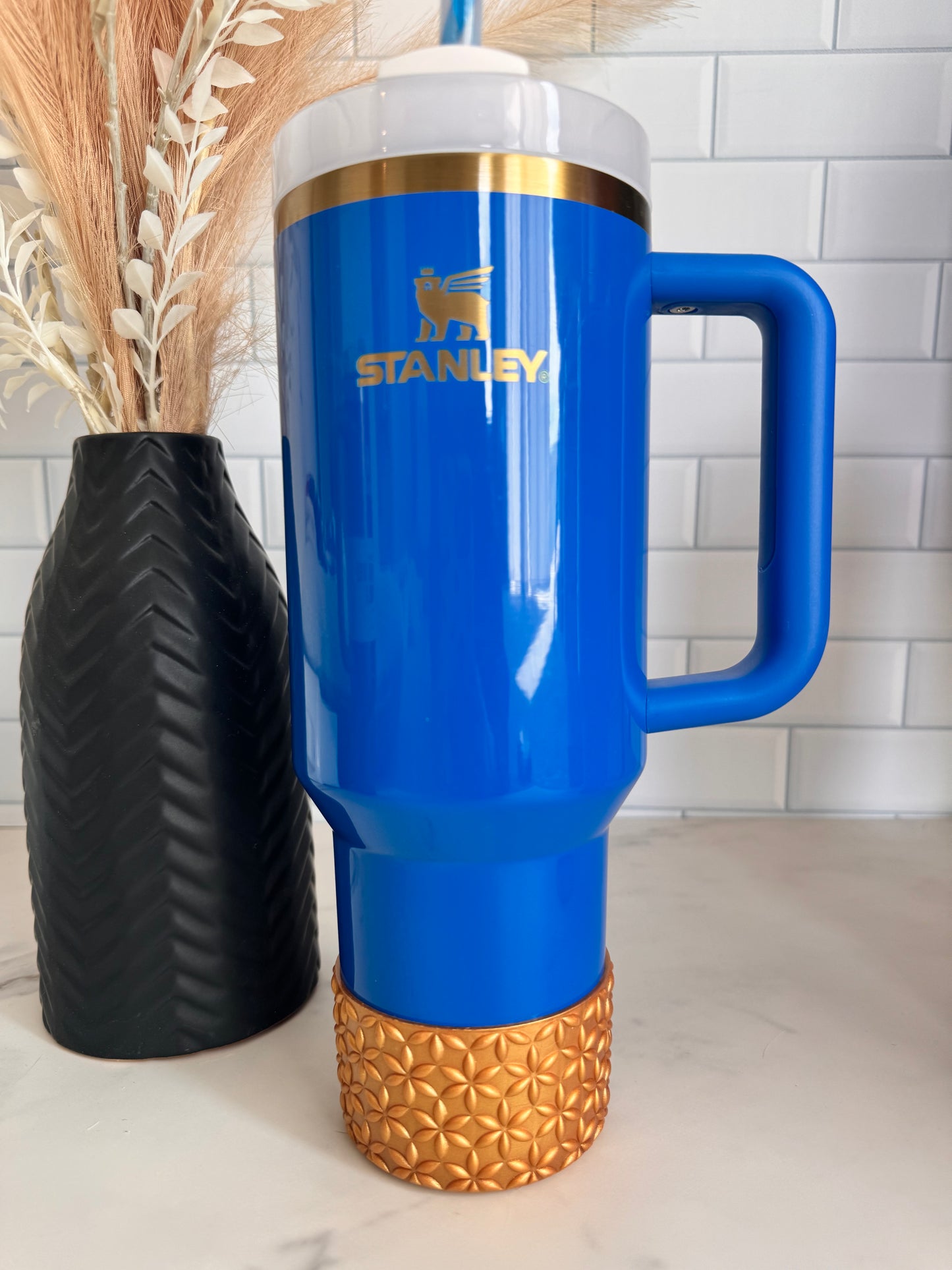 Metallic Gold | Flora | Silicone Tumbler Boot