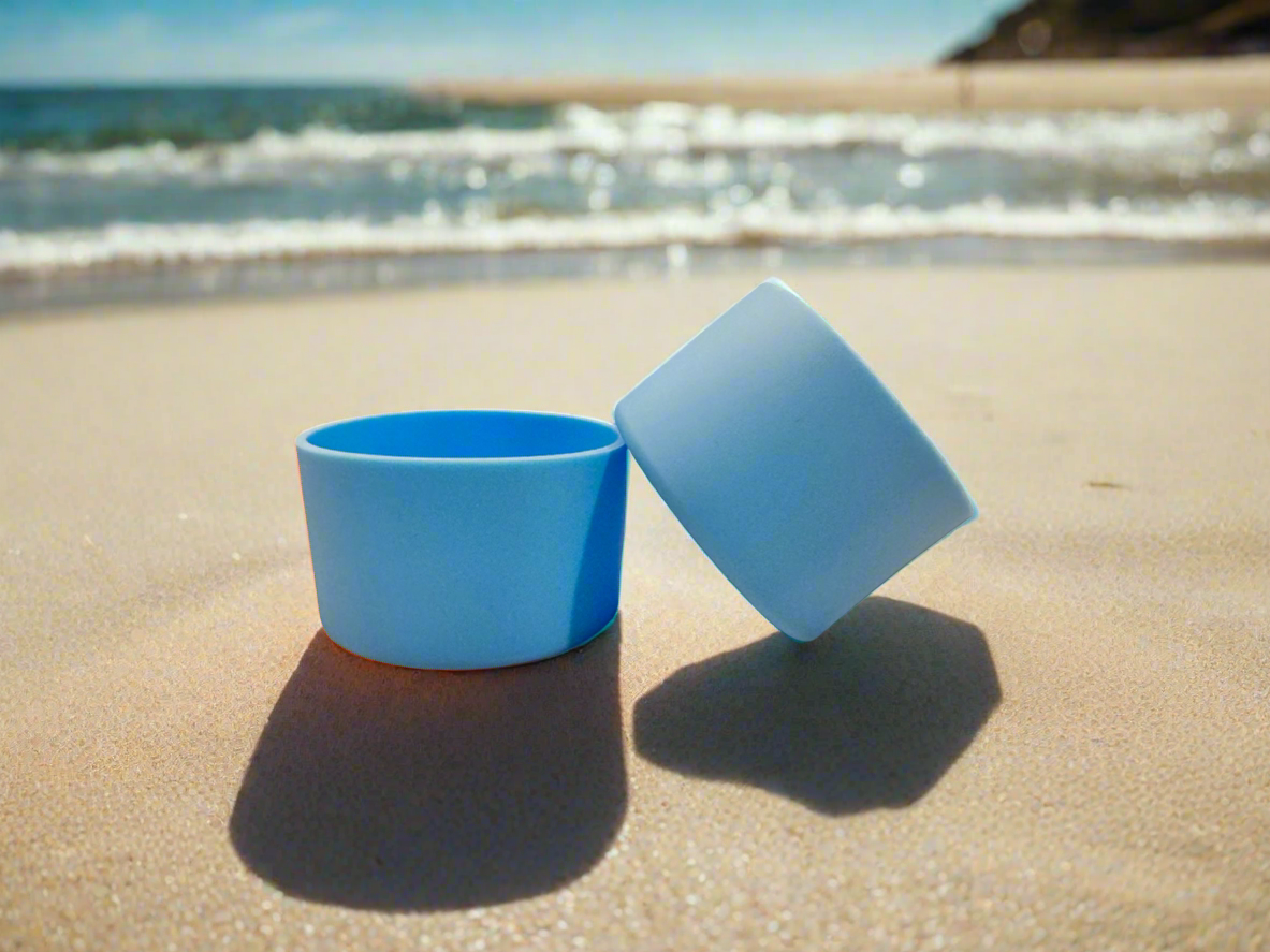 Light Blue Solid | 7cm| Small Silicone Tumbler Boot
