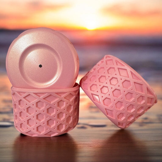 Blush Pearl | Waffle | Silicone Tumbler Boot