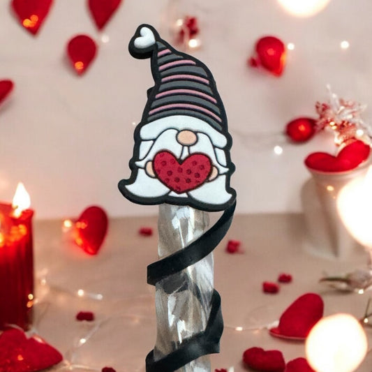 Heart Gnome | Straw Topper 10mm